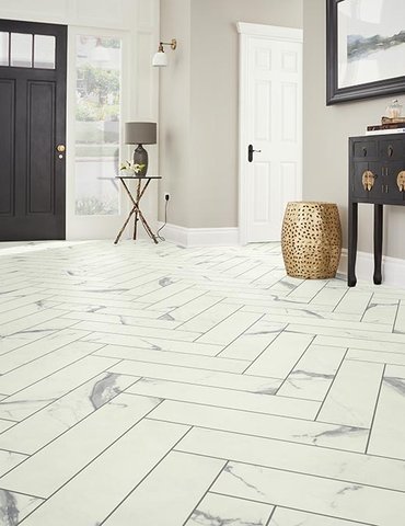 Entry Foyer Luxury Vinyl Tile Herringbone LVT -  COLORTILE CarpetsPlus in Port Charlotte, FL