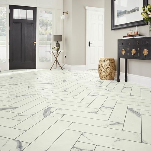 Entry Foyer Luxury Vinyl Tile Herringbone LVT -  COLORTILE CarpetsPlus in Port Charlotte, FL